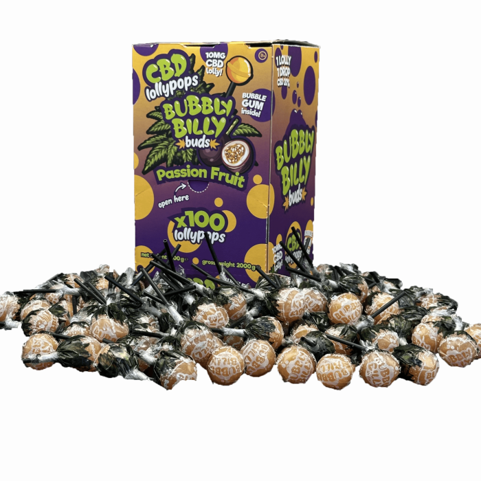 Льодяник CBD 10mg Passion Fruit Bubbly