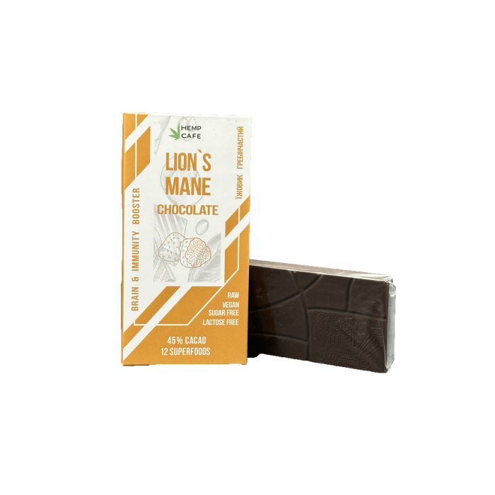 Шоколад Lion’s Mane з їжовиком гребінчастим
