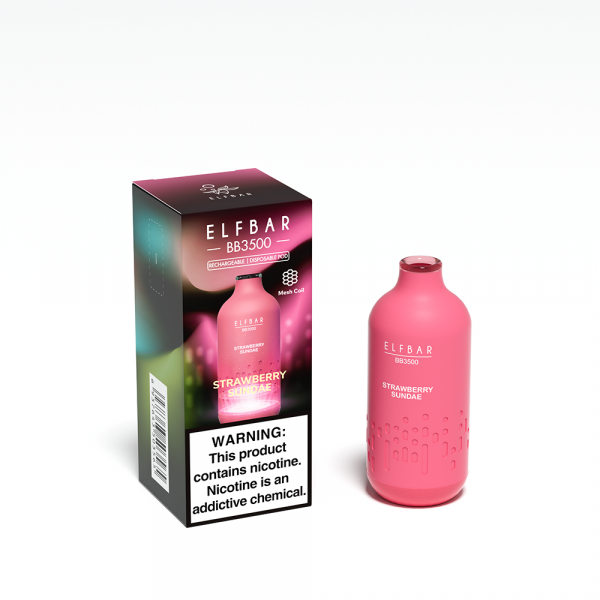 Elf Bar BB 3500 Strawberry Sundae‌