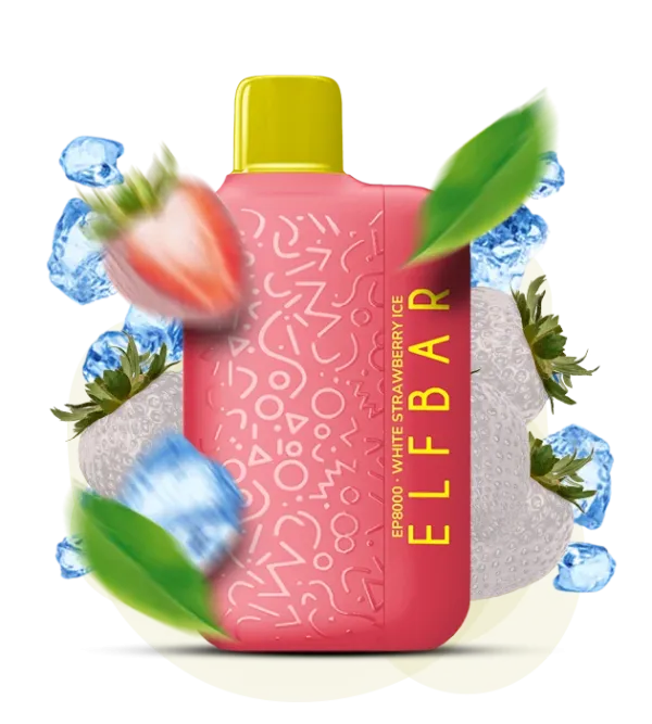 ELF BAR EP8000 White Strawberry Ice