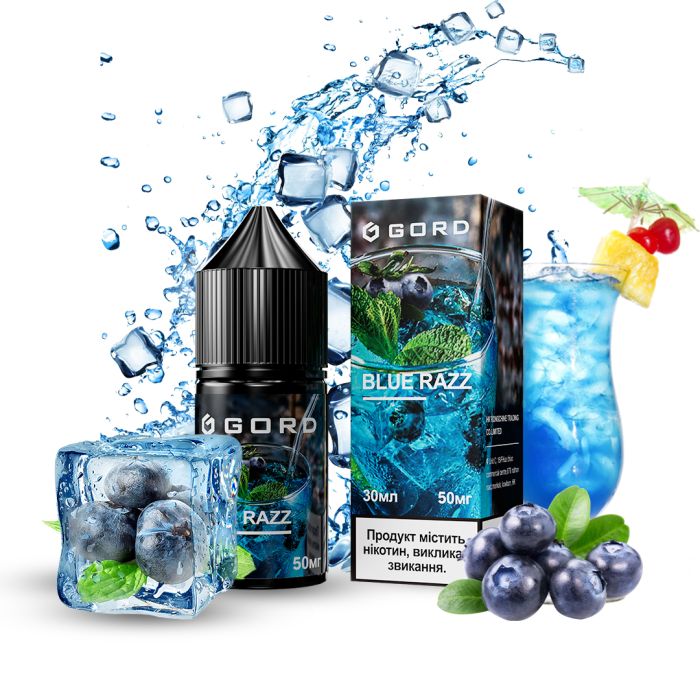 Солевая Жидкость Gord Blue Razz 30 ml