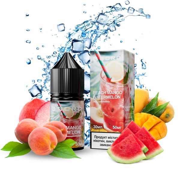 Солевая Жидкость Gord Peach Mango Watermelon 30 ml