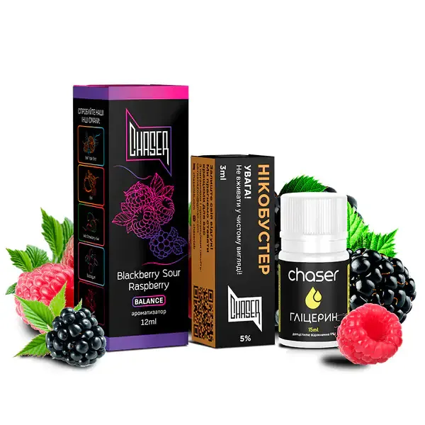 Набір Chaser Black Blackberry Sour Raspberry 30 ml