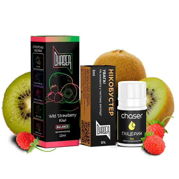 Набор Chaser Black Kiwi Wild Strawberry 30 ml