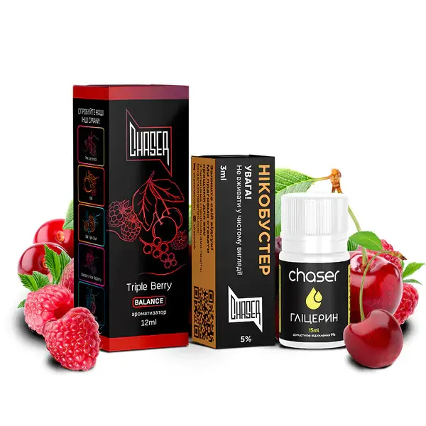 Набор Chaser Black Triple Berry 30 ml