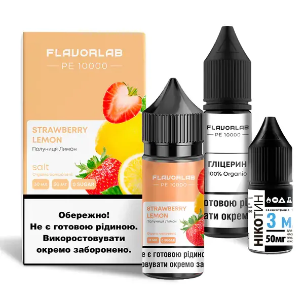 Набор Flavorlab PE 10000 Strawberry Lemon 30 ml