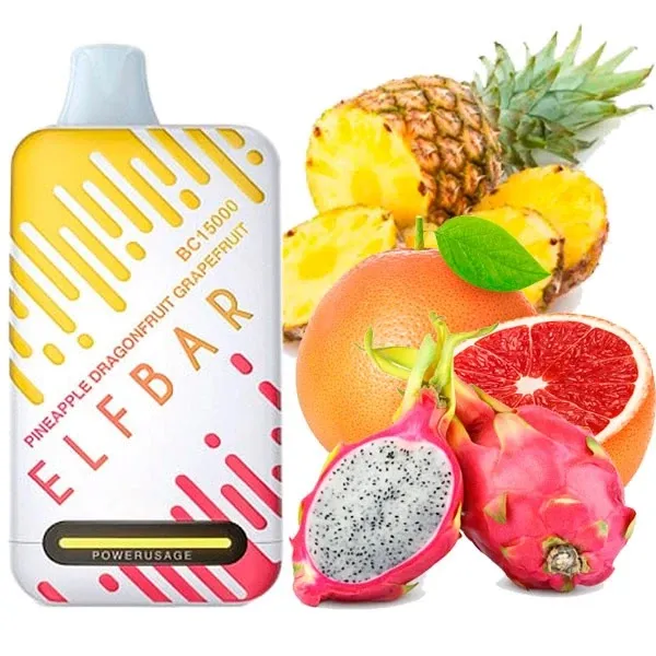 Elf Bar BC15000 Pineapple Dragonfruit Grapefruit (Ананас, Драгон фрукт, Грейпфрут)