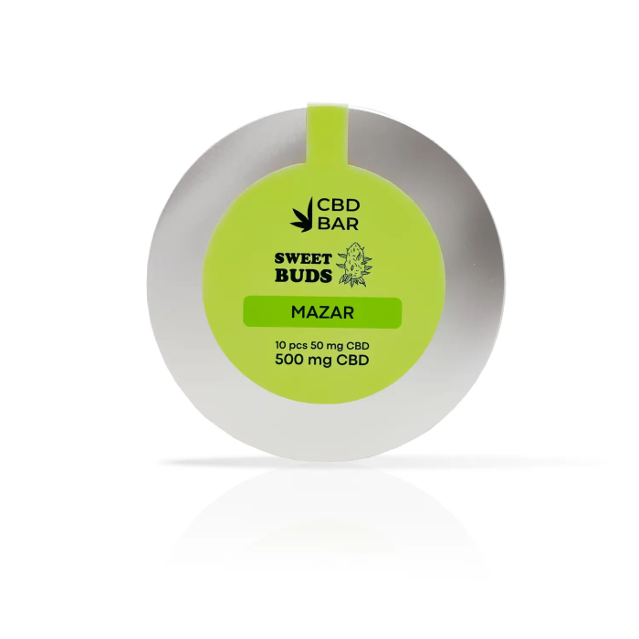 Sweet buds MAZAR 100г 50мг CBD в молочному шоколаді