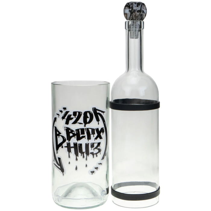 Стеклянный Водник Up Down Black